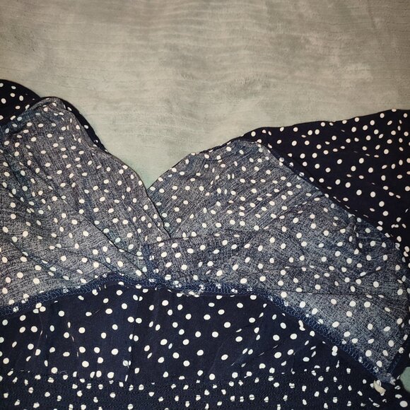 Summer Romper Polka Dots Size XL Light Comfy Cozy Pockets Elastic Waistband - Picture 15 of 15